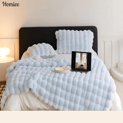 Blankiee – Ultra Soft Faux Fur Weighted Blanket - Homiee